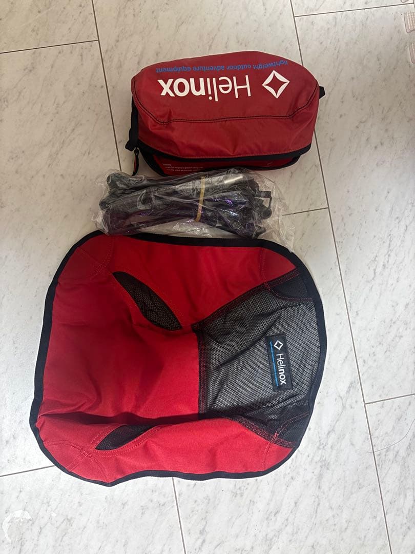 【美品】ヘリノックス Helinox チェアワン ミニ レッド