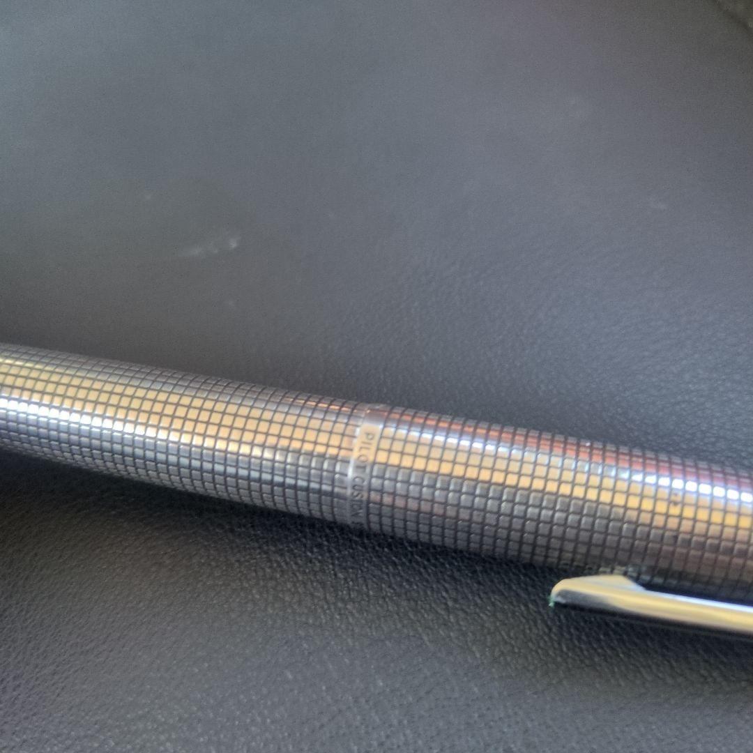 パイロット　ステンレスシルバー 万年筆 18k 750