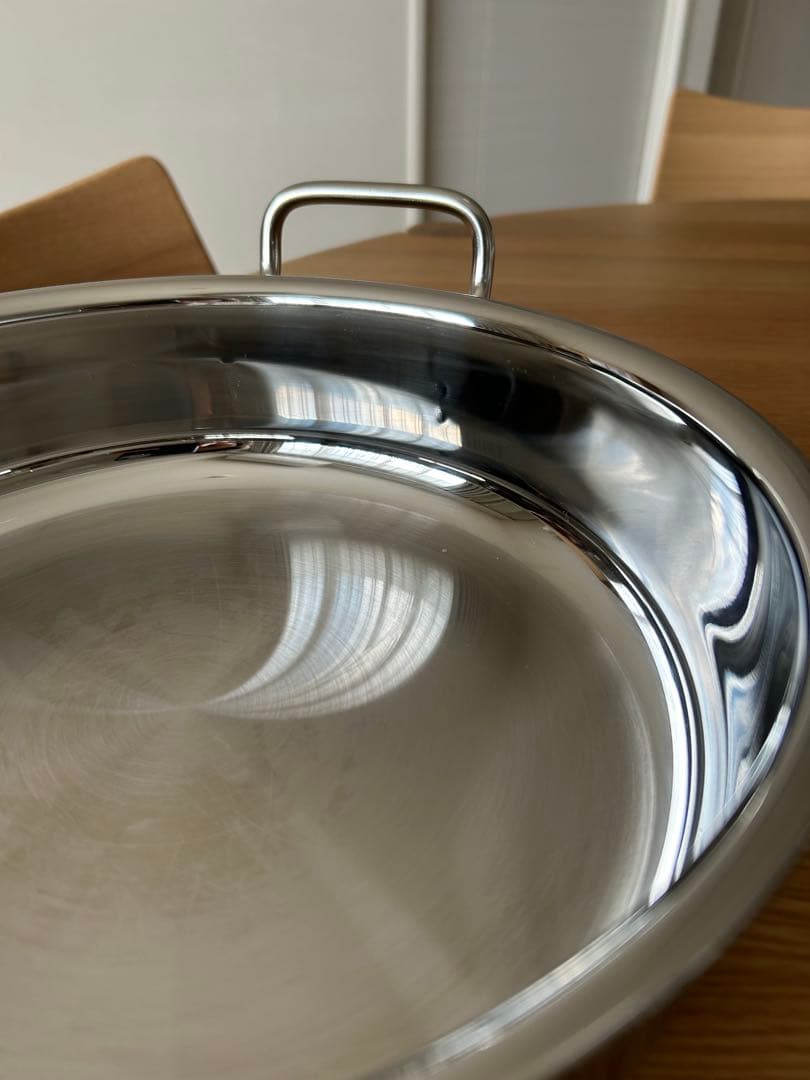 【2回のみ使用】宮崎製作所 ジオ プロダクト 浅型両手鍋25cm