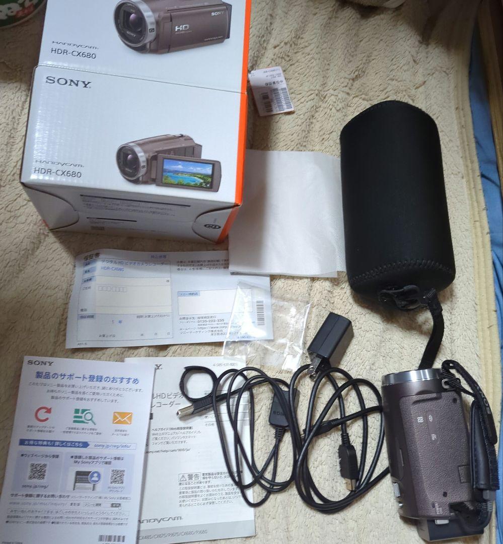 ほぼ新品 19年製　SONY HDR-CX680 デジタルHDビデオカメラ