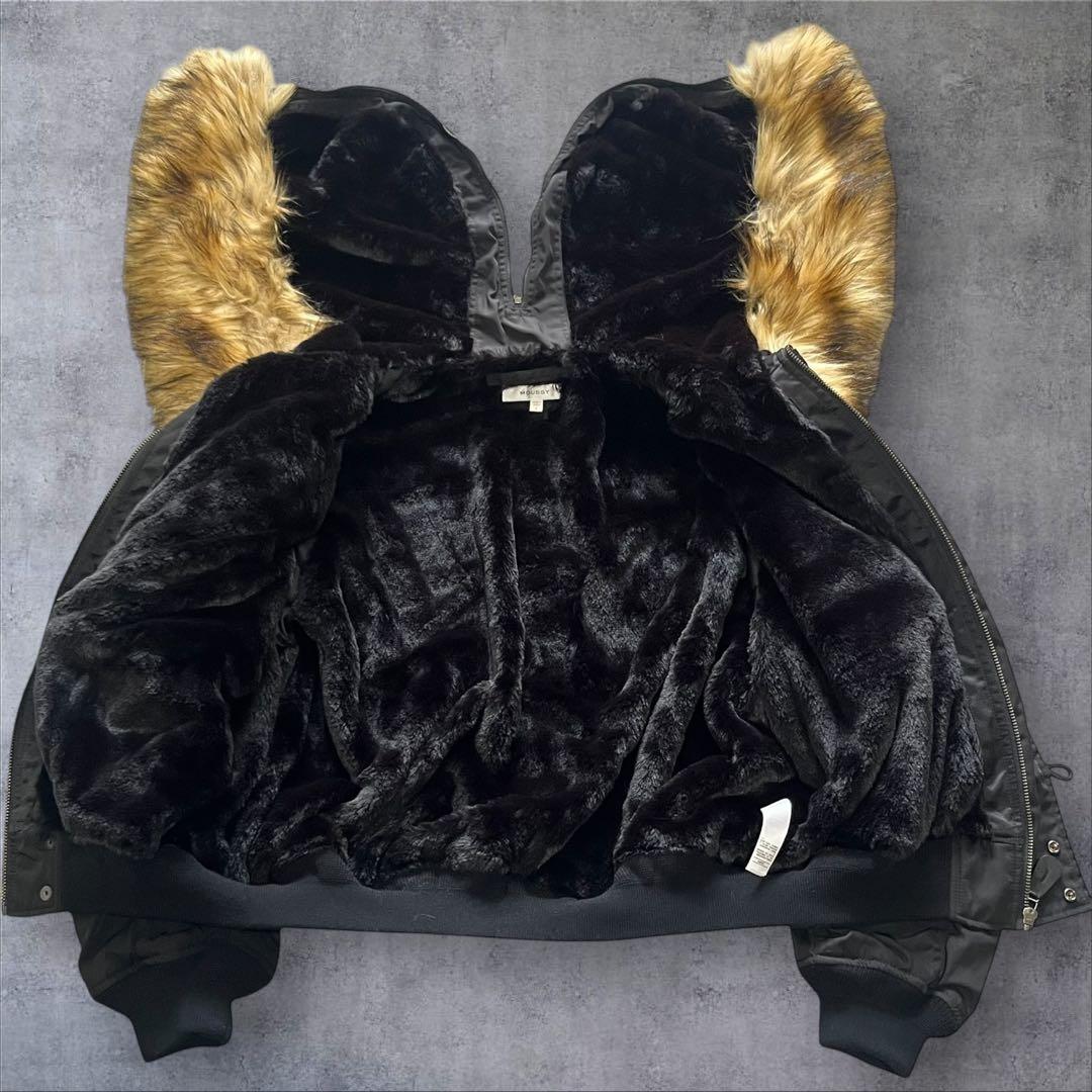 【美品】 マウジー N-2B フライトジャケット ブラック ファー付き y2k