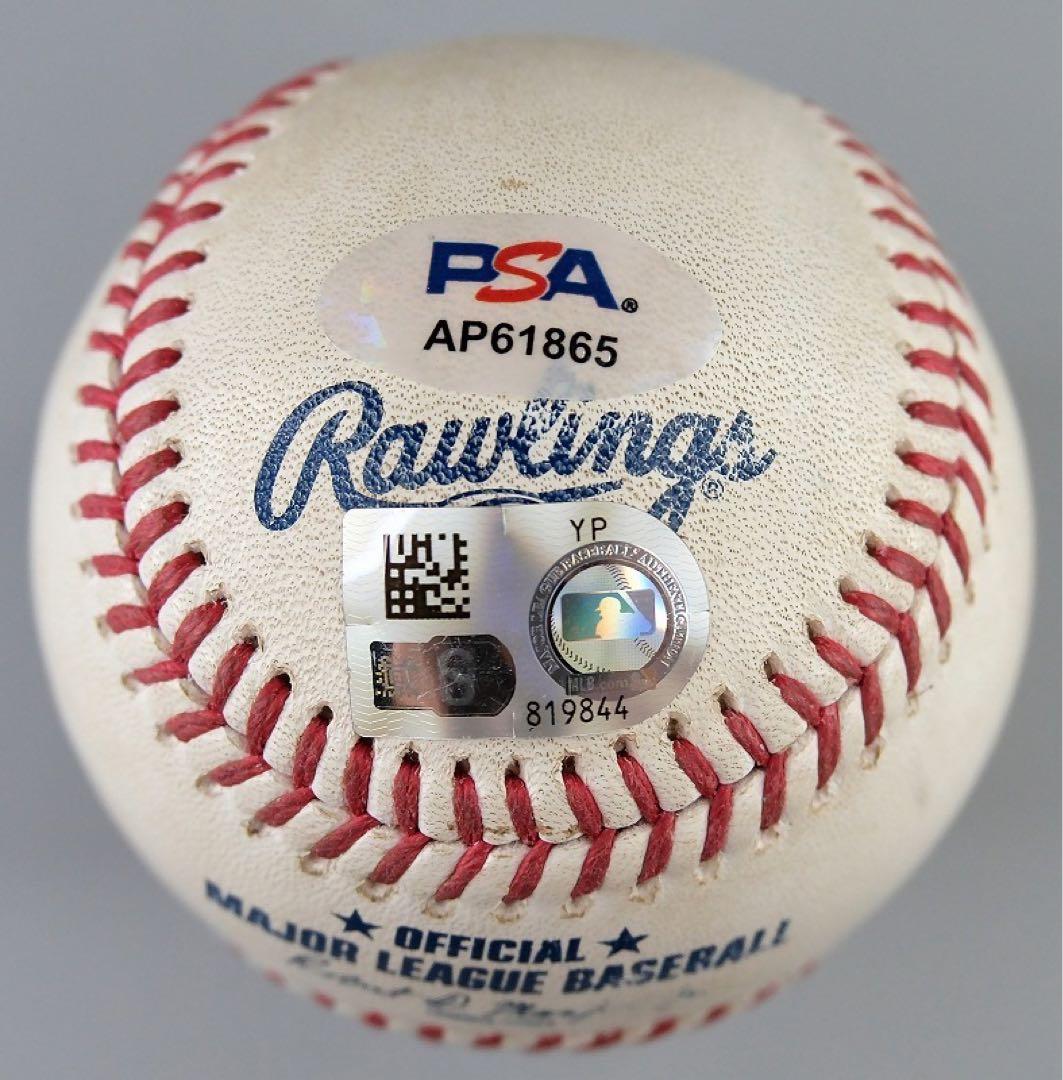 ブライス・ハーパーが打席で打った直筆サイン入りファールボール/大谷翔平・イチロー