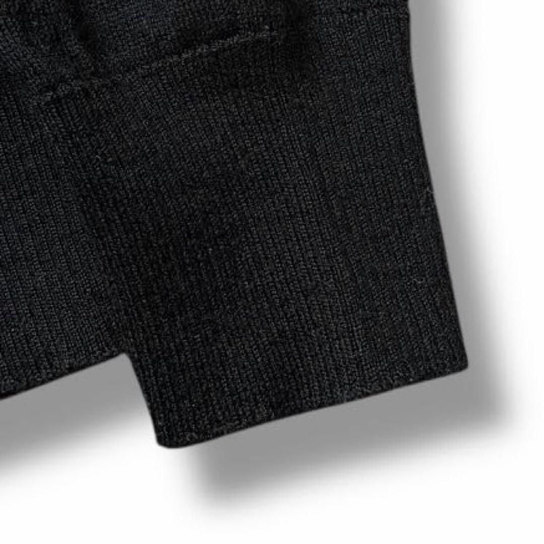 美品 STONE  タートル ロゴ ワッペン ニット ウール XL