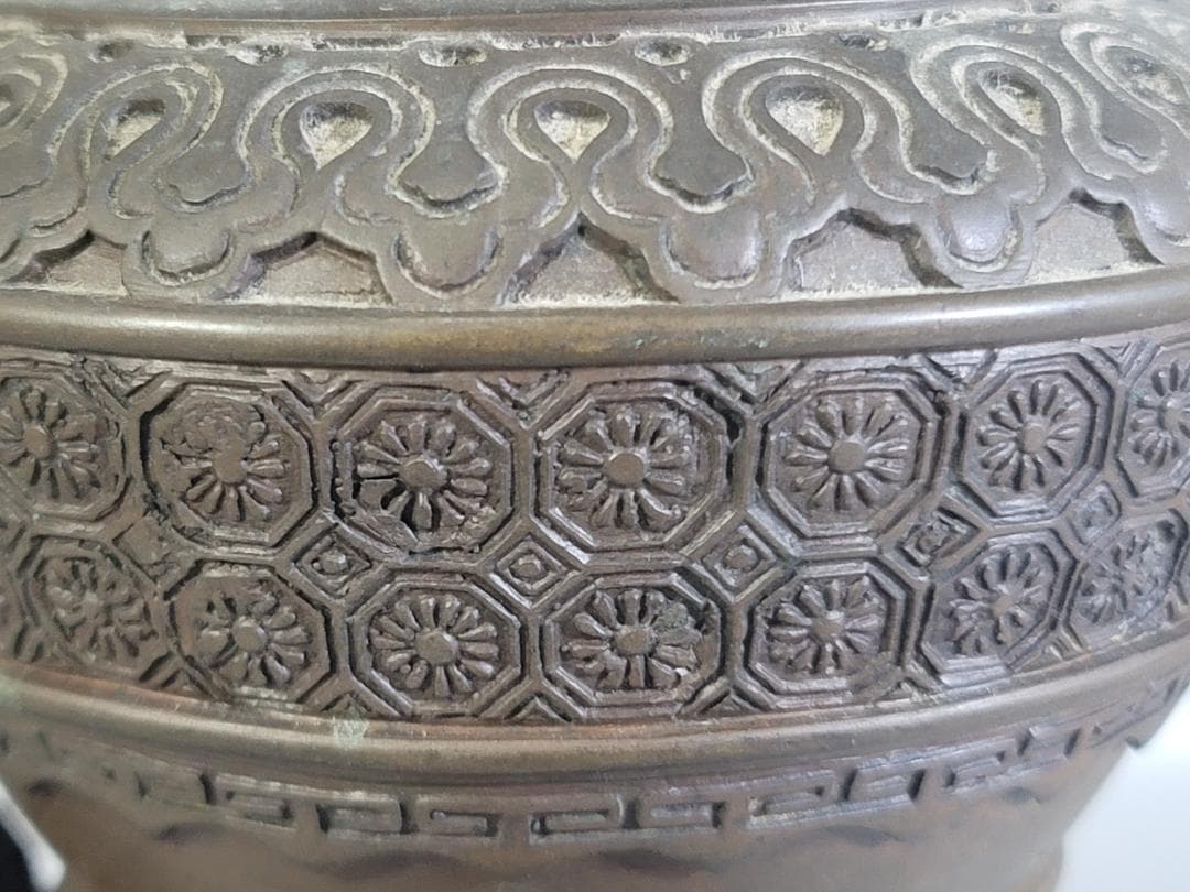 古美術 銅 鬼力 香炉