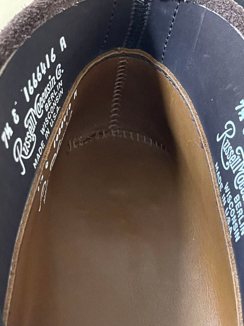 ラッセルモカシン Foober別注　チャッカブーツ　トリプルヴァンプ　US7.5