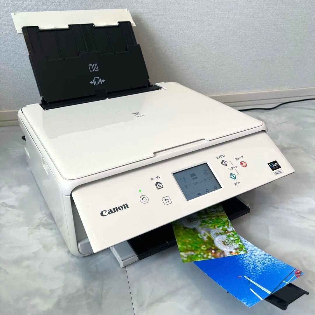 キャノンプリンター複合機TS6030動作確認済新品インク装着済Canonピクサス