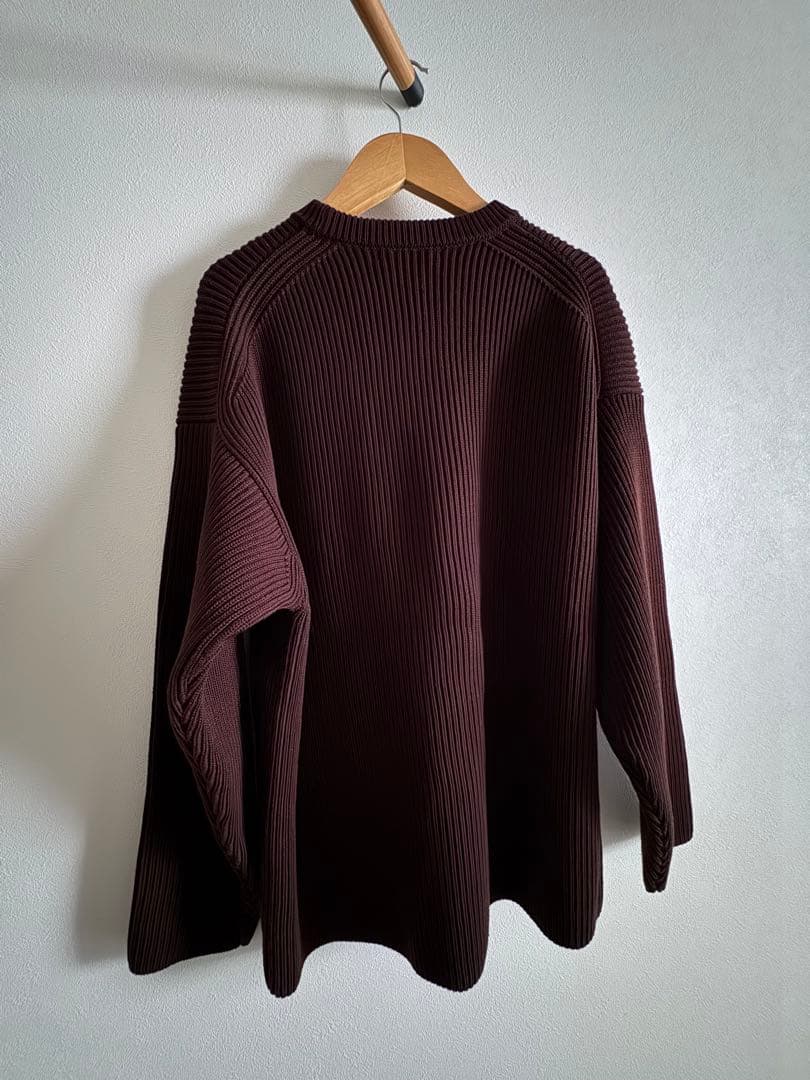 k*い様 AURALEE SUPER FINE WOOL RIB KNIT P/
