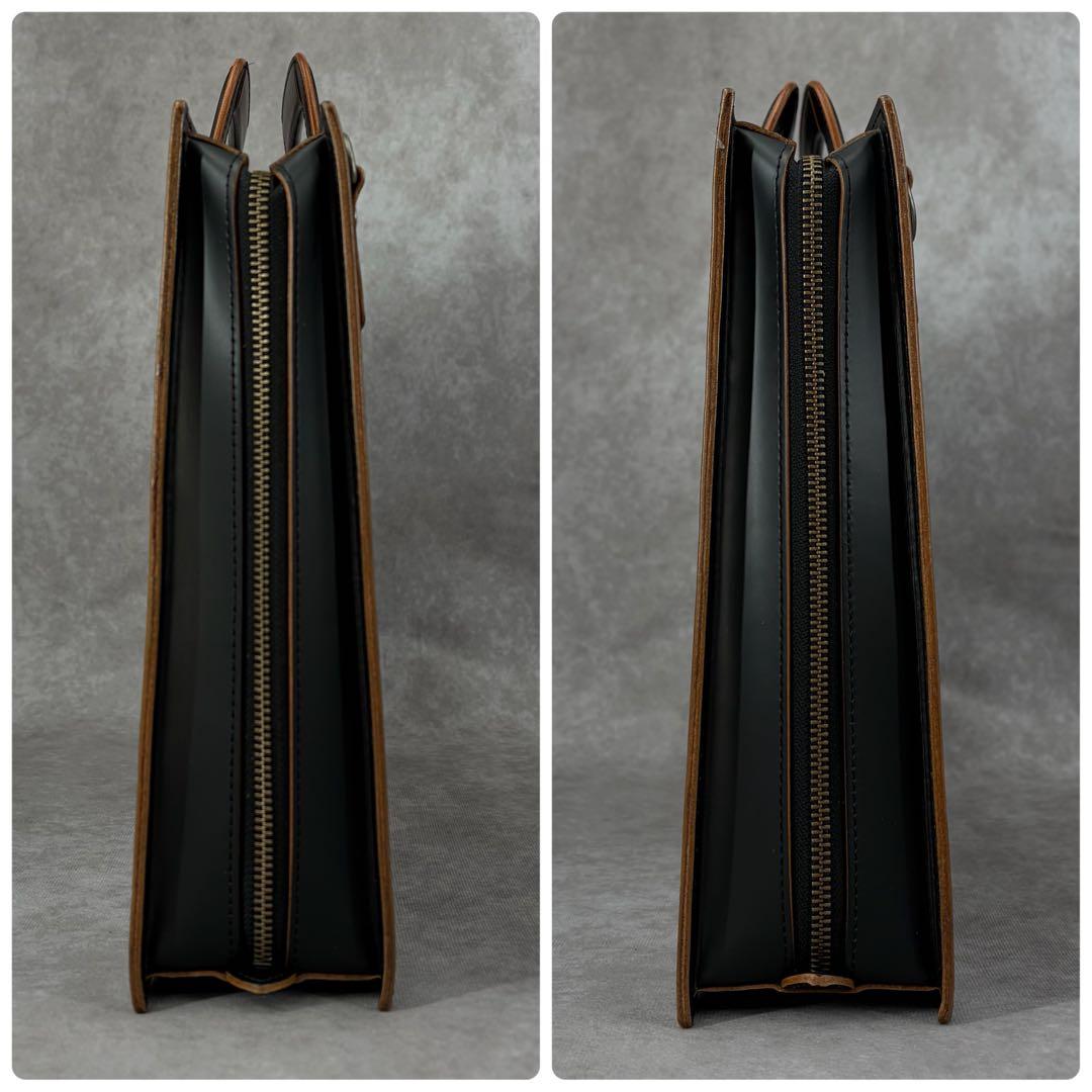 【美品✨】コンプレックスガーデンズ コタン レザー ビジネスバッグ 2WAY 黒