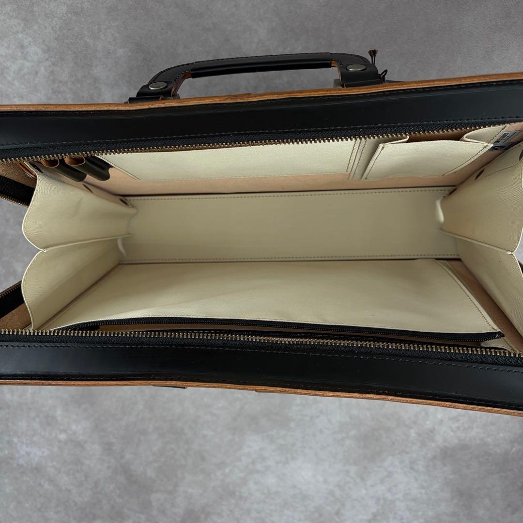 【美品✨】コンプレックスガーデンズ コタン レザー ビジネスバッグ 2WAY 黒