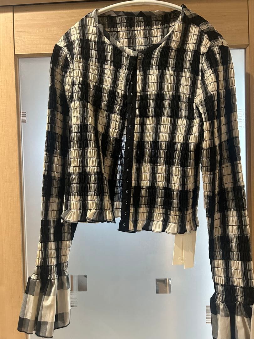 CLANE クラネ　SHIRRING DESIGN BLOUSE