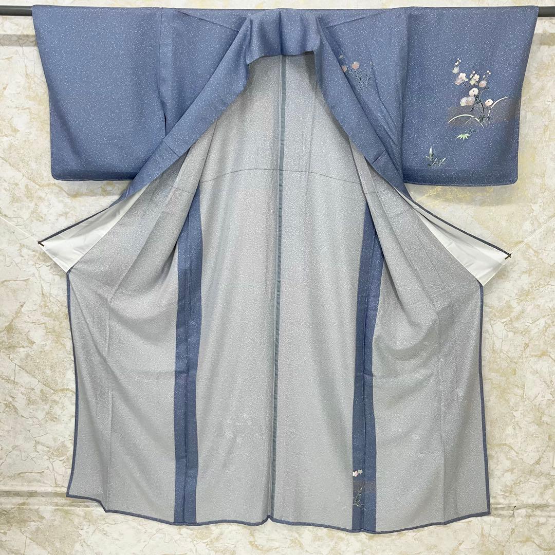 M*u様 kimonoarisa◆単衣◆未使用同然◆附下訪問着◆仕付け糸◆裄67