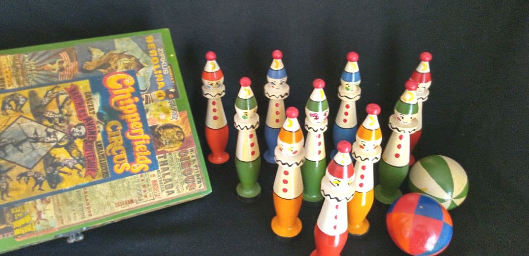 ボーリングゲーム　木製　アンティーク