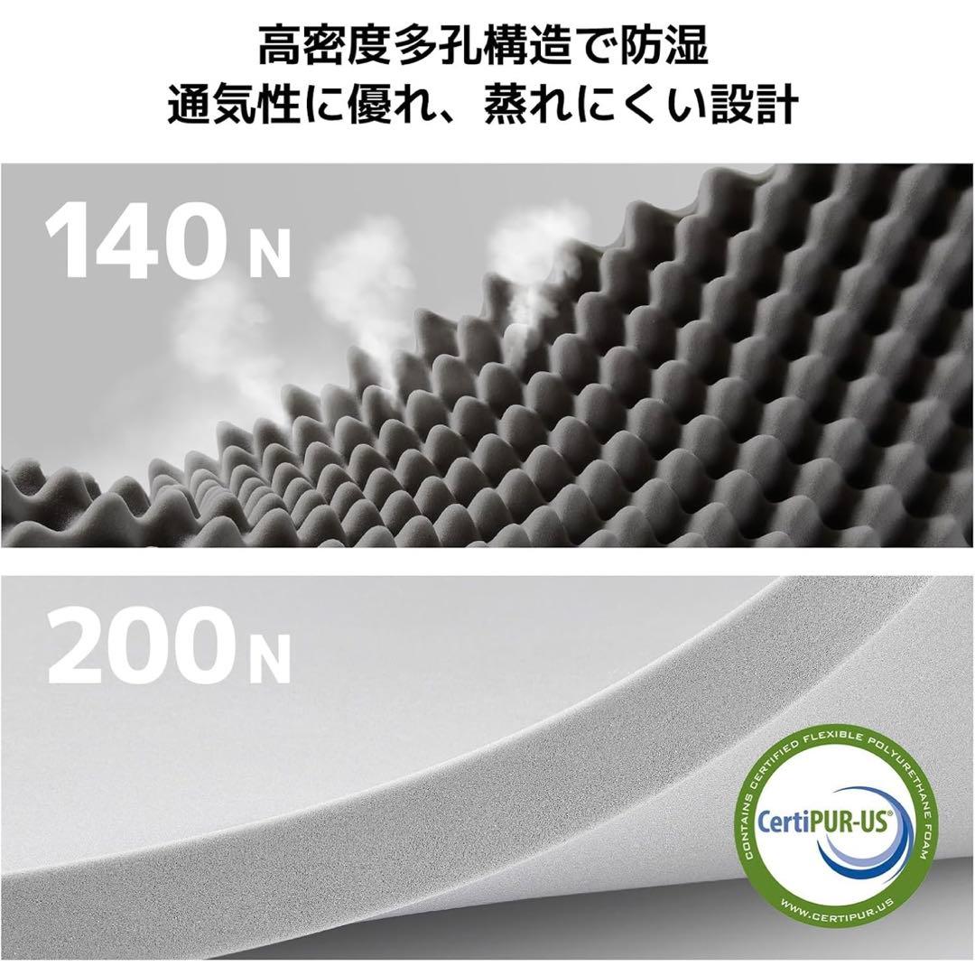 マットレス ダブル Novilla 折りたたみマットレス10cm 二層 高反発