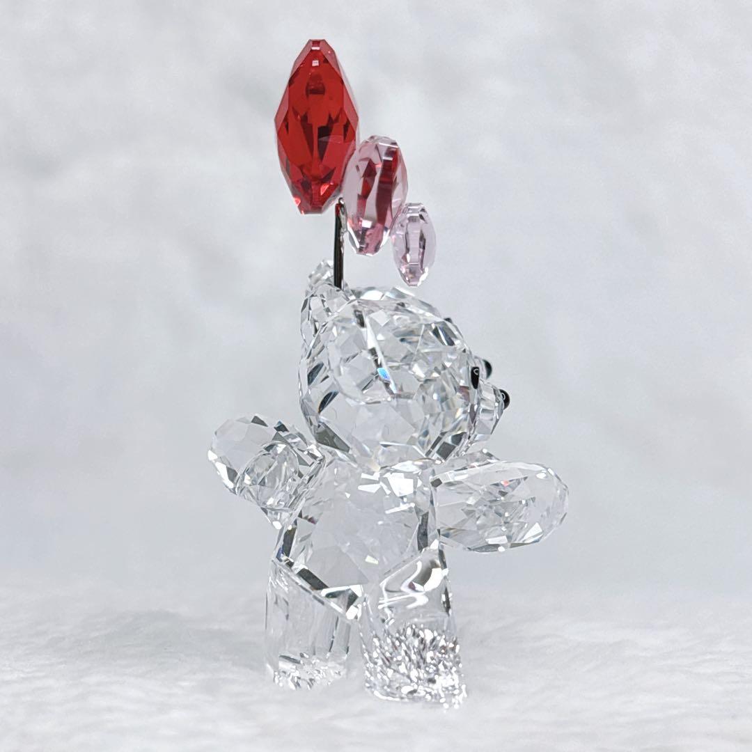 置物 SWAROVSKI Crystal Bear Heart Balloons