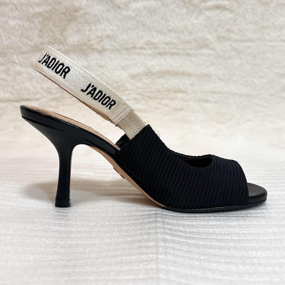 美品✨ ディオール スリングバックパンプス ミュール 34 ブラック