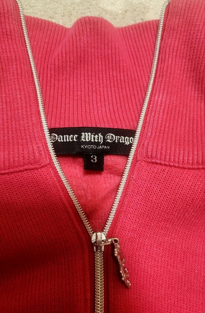 ダンスウィズドラゴン ハーフジップセーター スカル Size 3