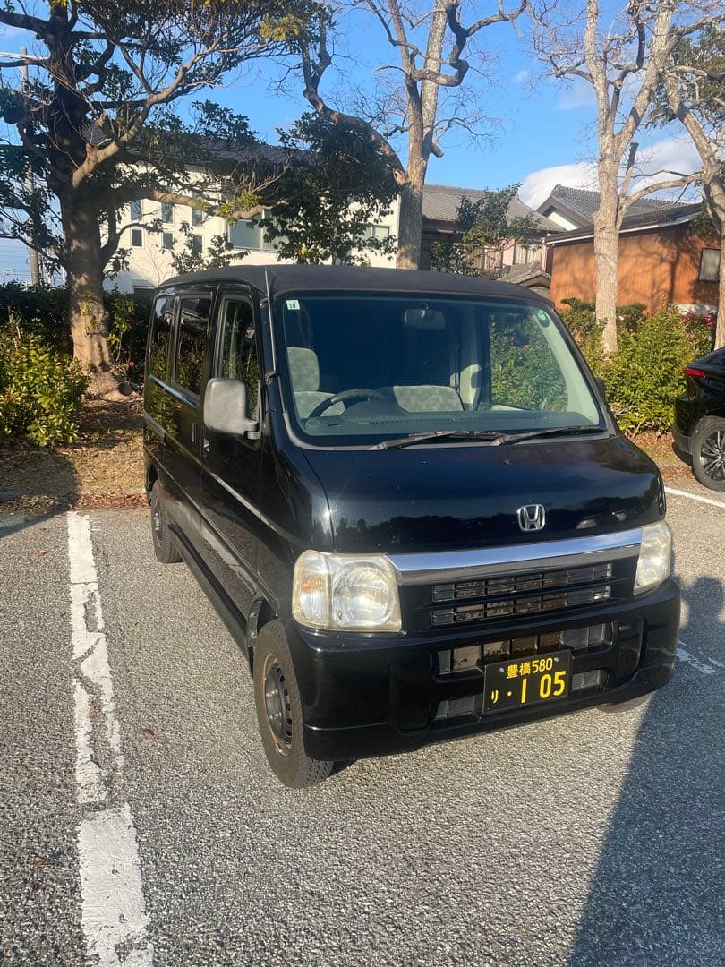 ホンダ バモス　黒 軽バン 2003年式