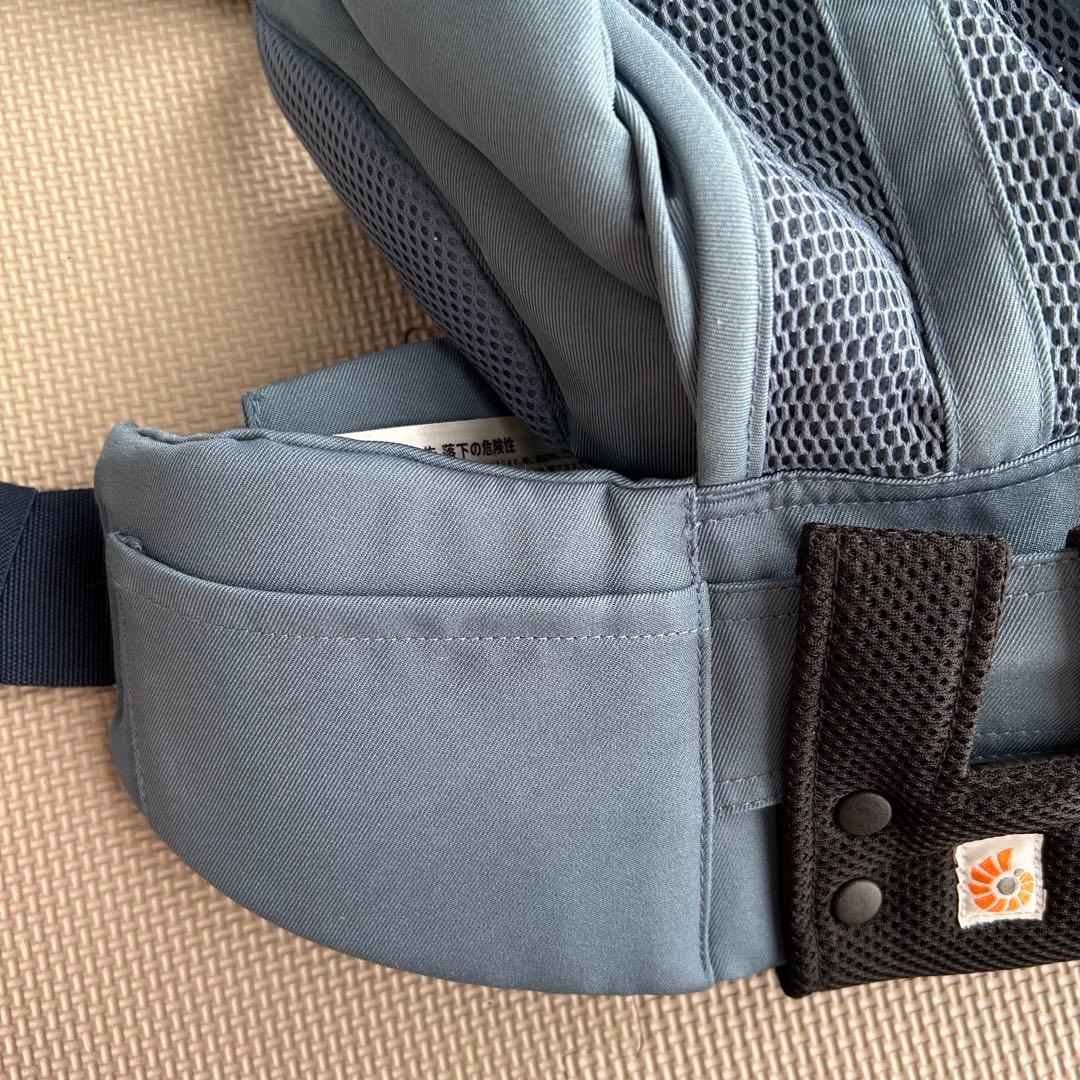 【美品】エルゴベビー　オムニ360クールエアメッシュ　オックスフォードブルー