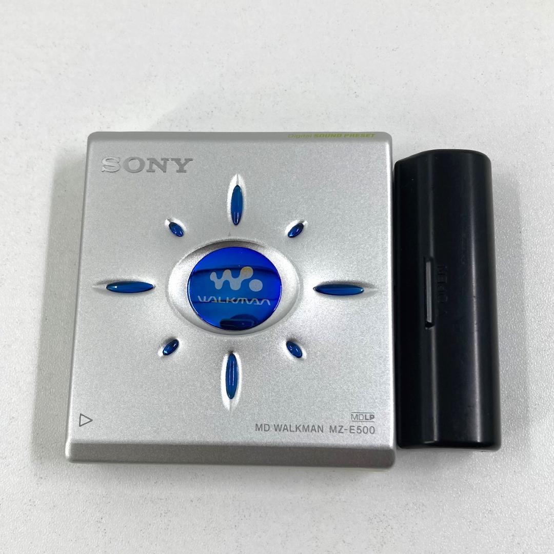 SONY ソニー　ポータブルMDプレイヤー　MZ-E500　シルバー