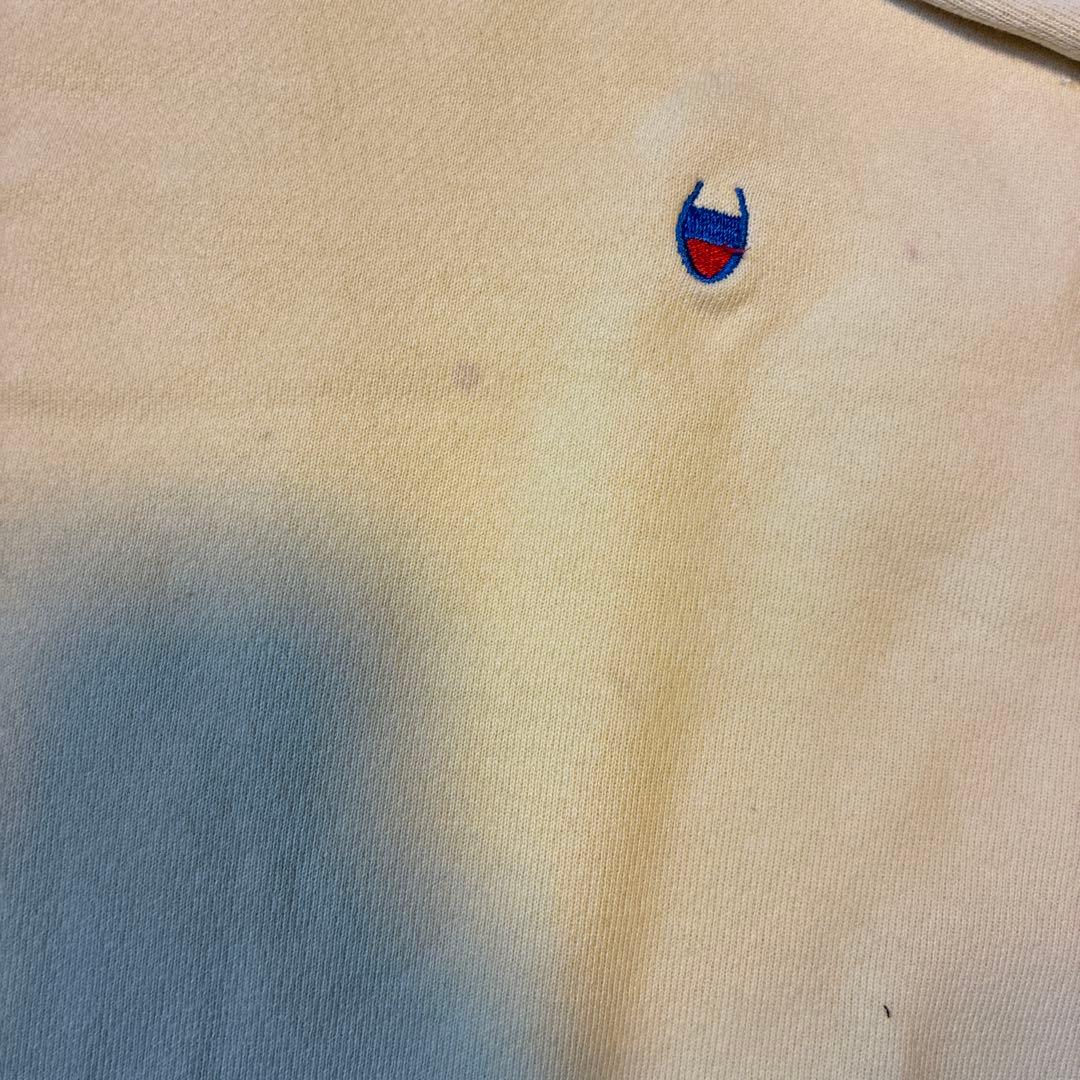 80s 後期　リバースウィーブ レモンイエロー