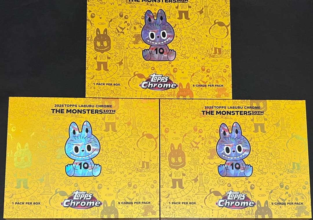 2025 Topps Chrome Labubu ラブブ 3BOX セット