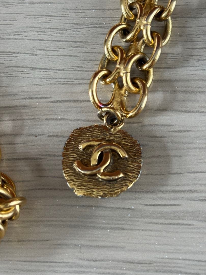 シャネルCHANELゴールチェーンベルト ビンテージ ライオンモチーフ