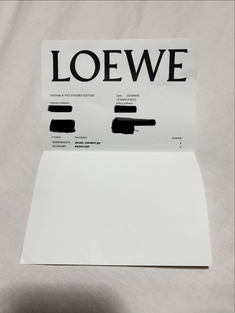 LOEWE ロエベ ロゴキャップ ネイビー サイズ59 納品書 タグ 箱付き