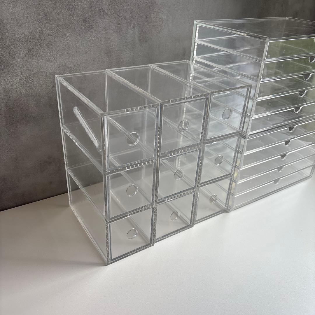 無印良品　アクリル製引き出し収納ボックスセット