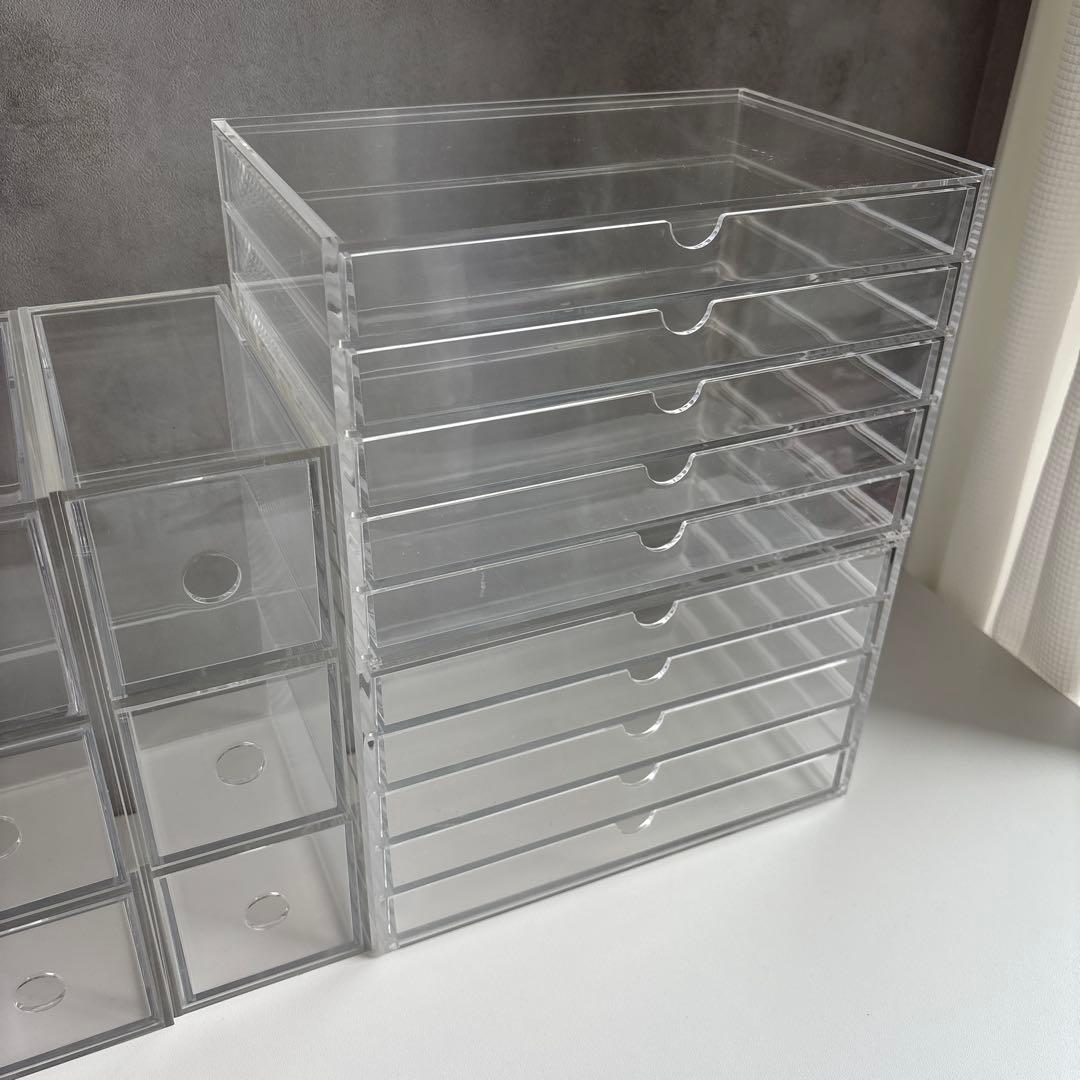 無印良品　アクリル製引き出し収納ボックスセット