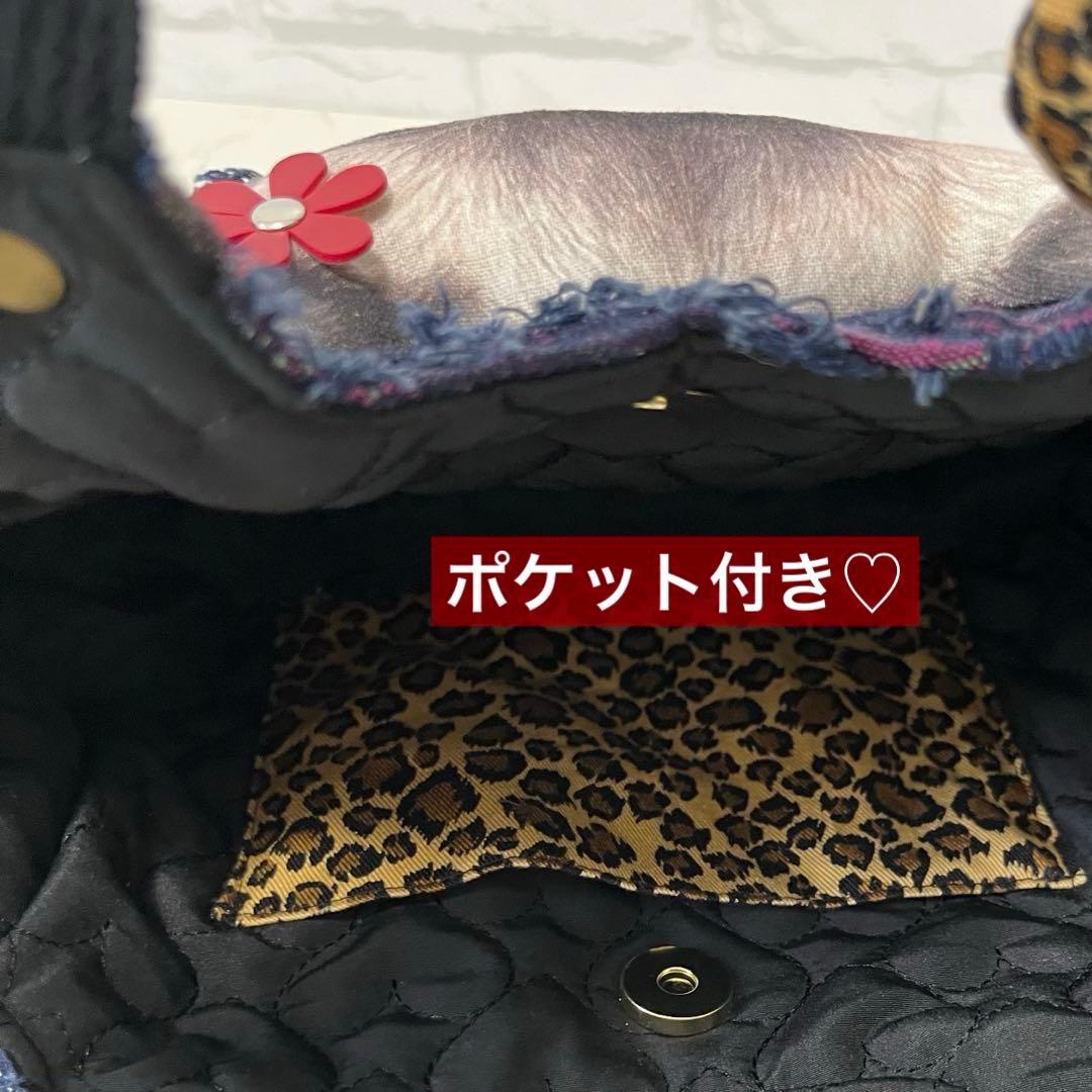 さ*ー様 コヤンイサムチョン♡クラウディちゃん♡ デニム♡ラウンドトートバッグ