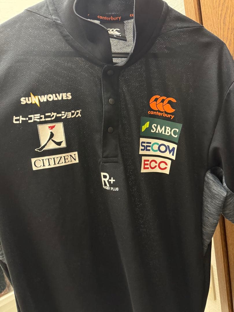 Canterbury Sunwolves ラグビーシャツ 黒
