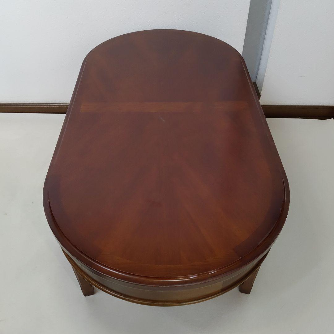 マルニ木工 地中海 センターテーブル 楕円形引き出し付き クラシカル