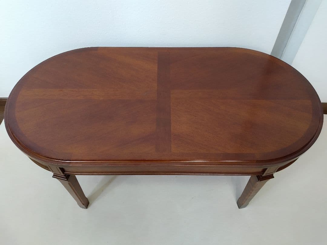 マルニ木工 地中海 センターテーブル 楕円形引き出し付き クラシカル