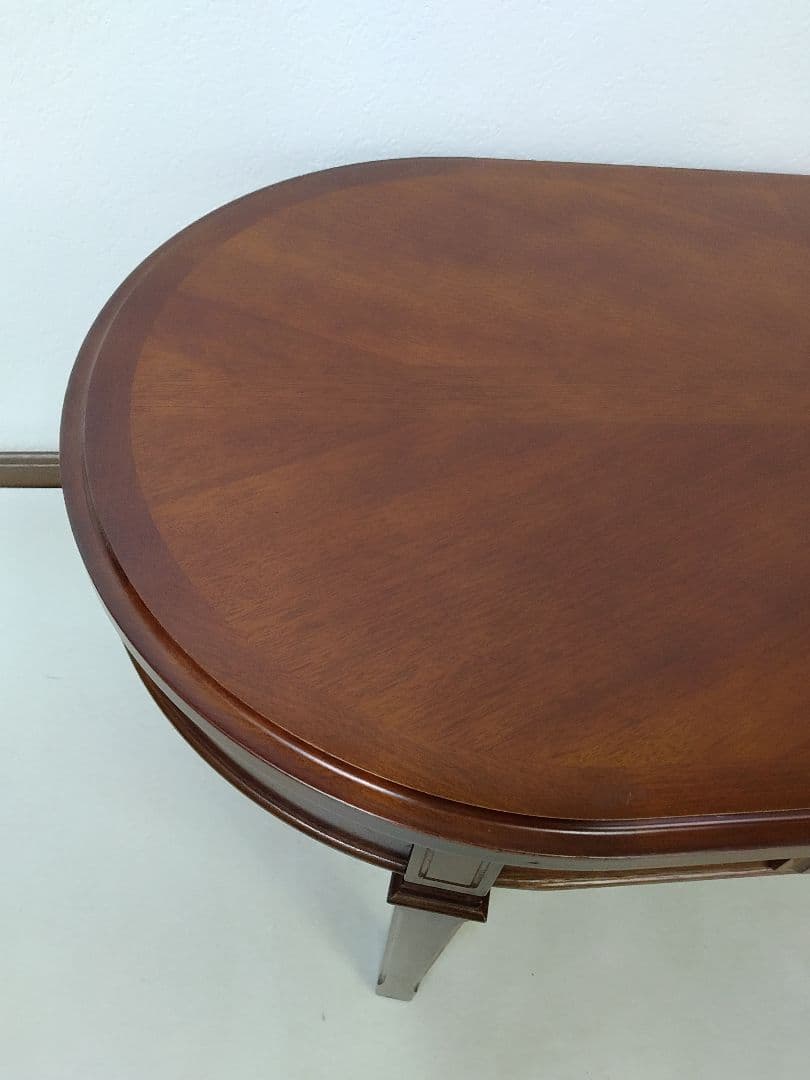 マルニ木工 地中海 センターテーブル 楕円形引き出し付き クラシカル