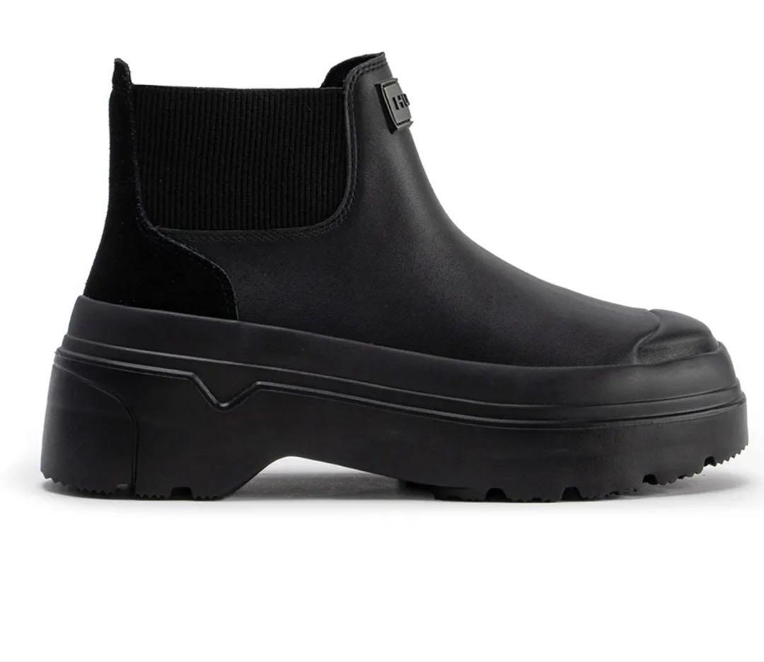 リファインド エクスプローラー プルオン レザー ブーツ　厚底ブーツ