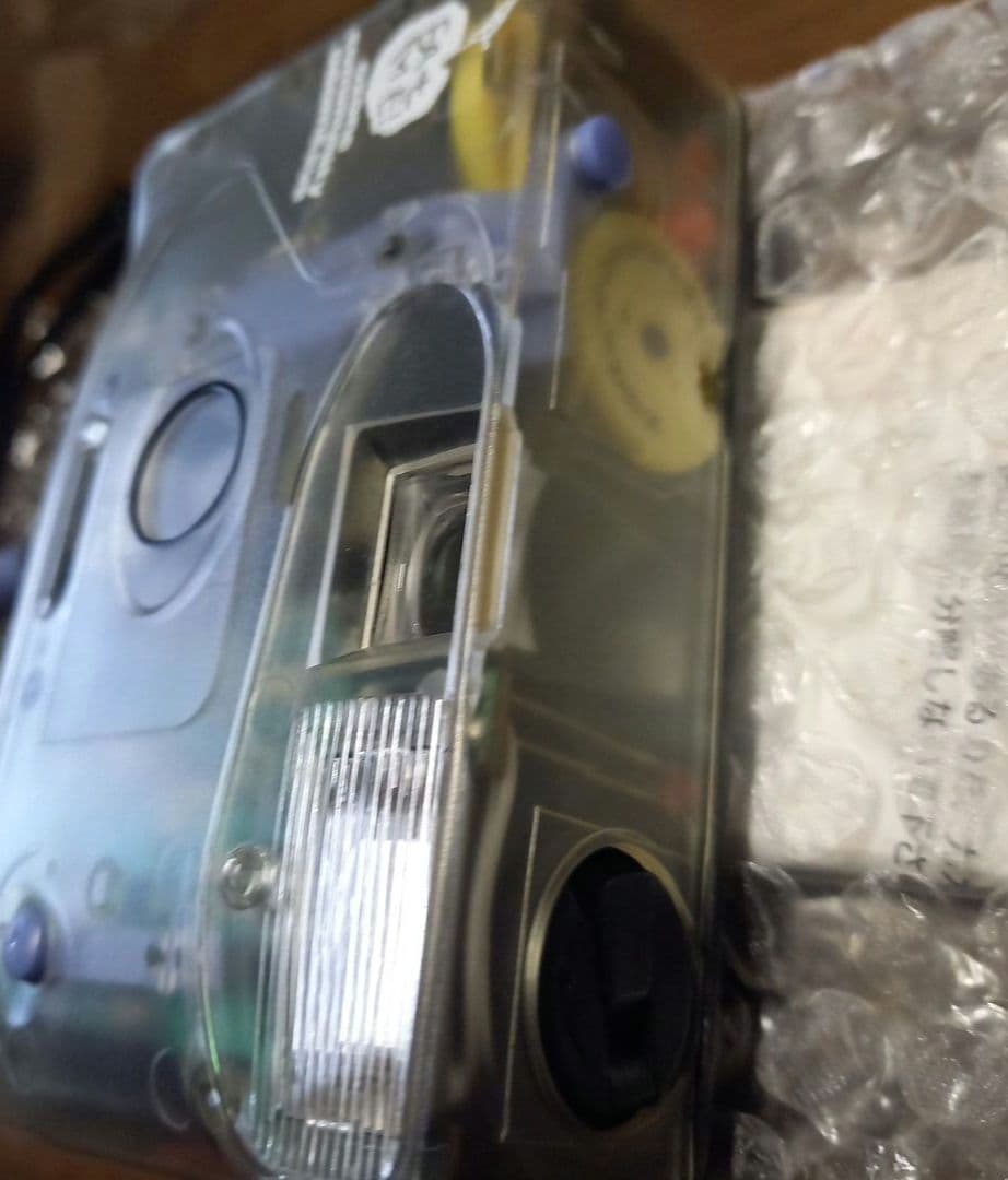 ☆ノベルティ☆レア☆平成☆オゾンコミニティ☆レトロ☆スケルトン♪カメラ