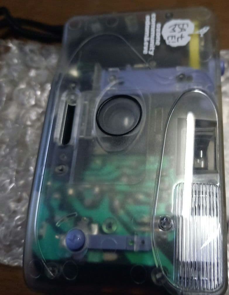 ☆ノベルティ☆レア☆平成☆オゾンコミニティ☆レトロ☆スケルトン♪カメラ