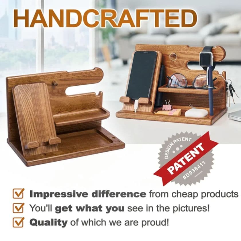 56* TESLYAR 木製スマートフォンスタンド