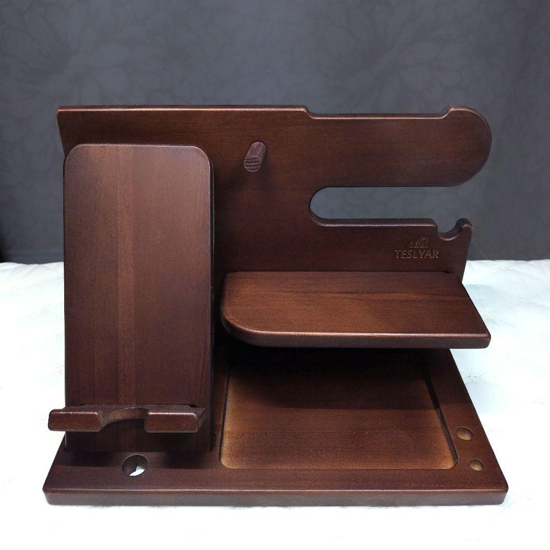 56* TESLYAR 木製スマートフォンスタンド