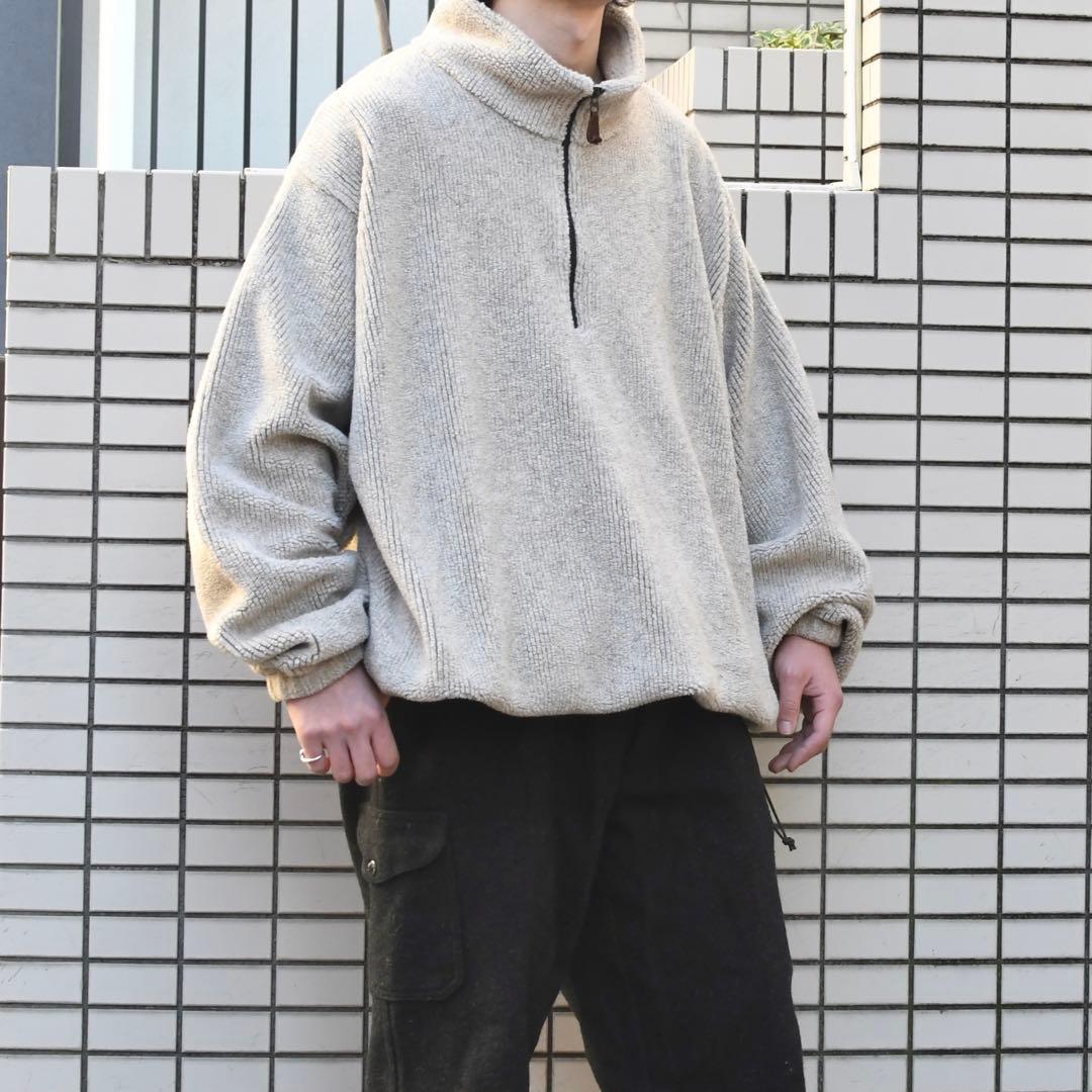 古着 Cabela's 3XL オーバーサイズ ハーフジップ フリース