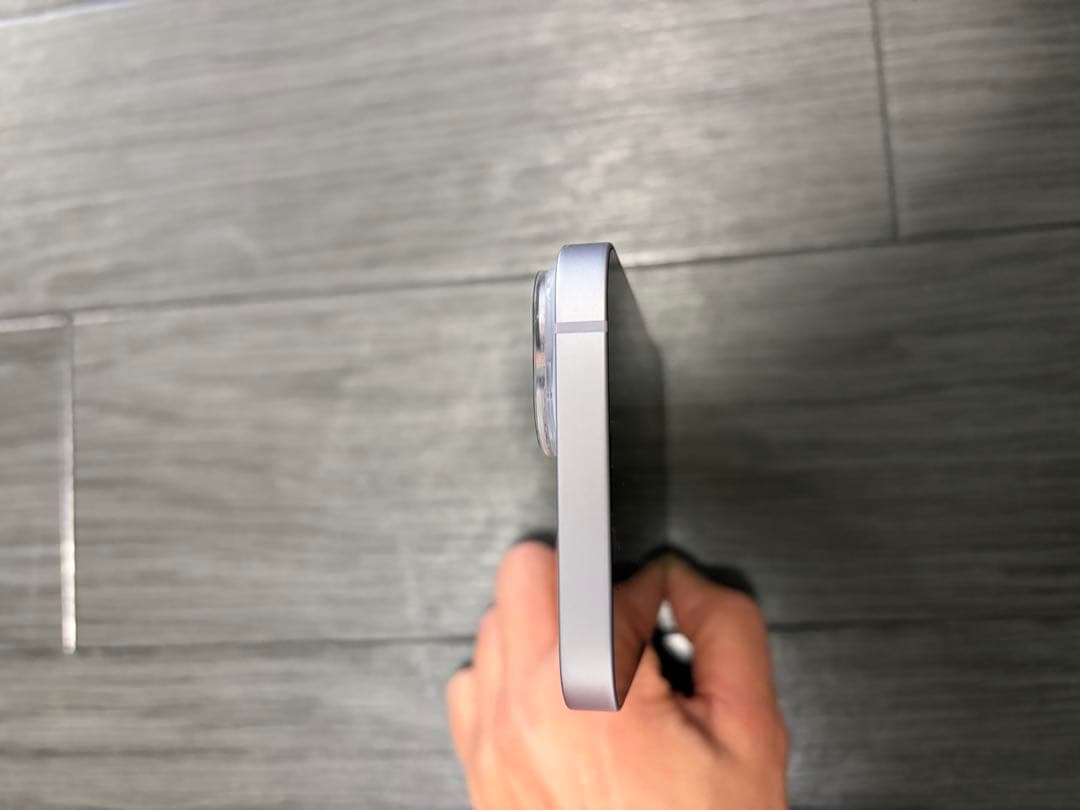 Apple iPhone 14パープル128GB本体　画面割れ有り、動作良好