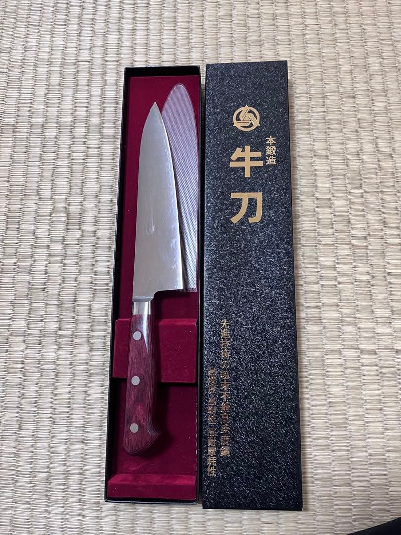【美品】高村刃物 Takamura R2 牛刀 180mm 口金付