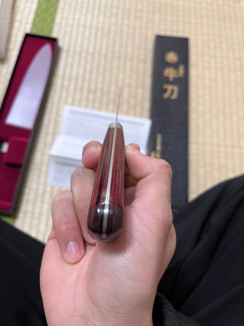 【美品】高村刃物 Takamura R2 牛刀 180mm 口金付