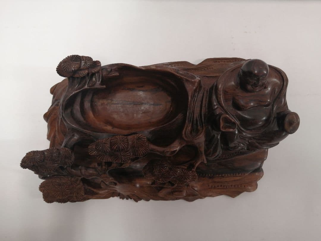 黒檀　布袋　置物