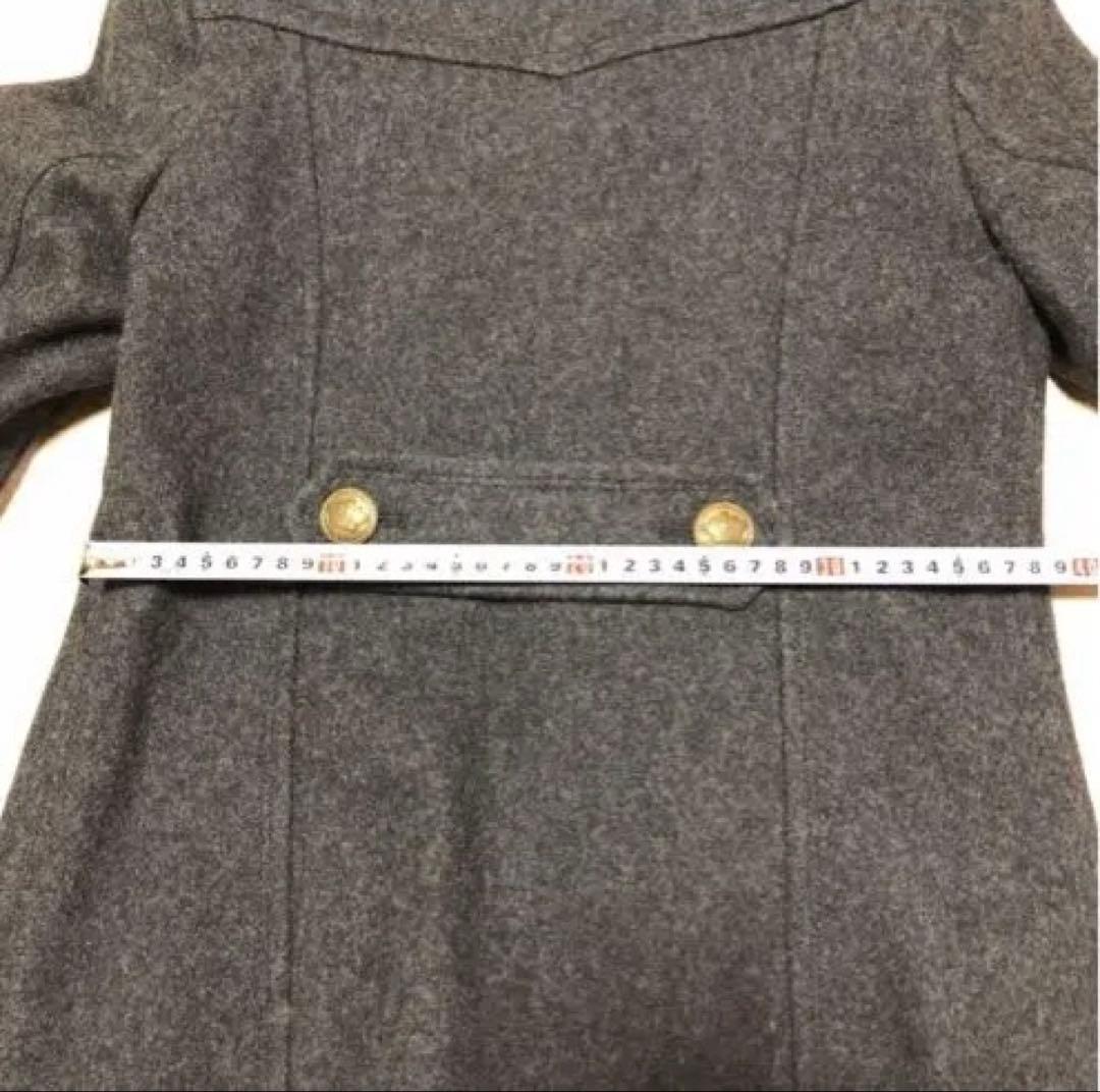 バーバリー　Burberry ダークグレー ピーコート　38サイズ