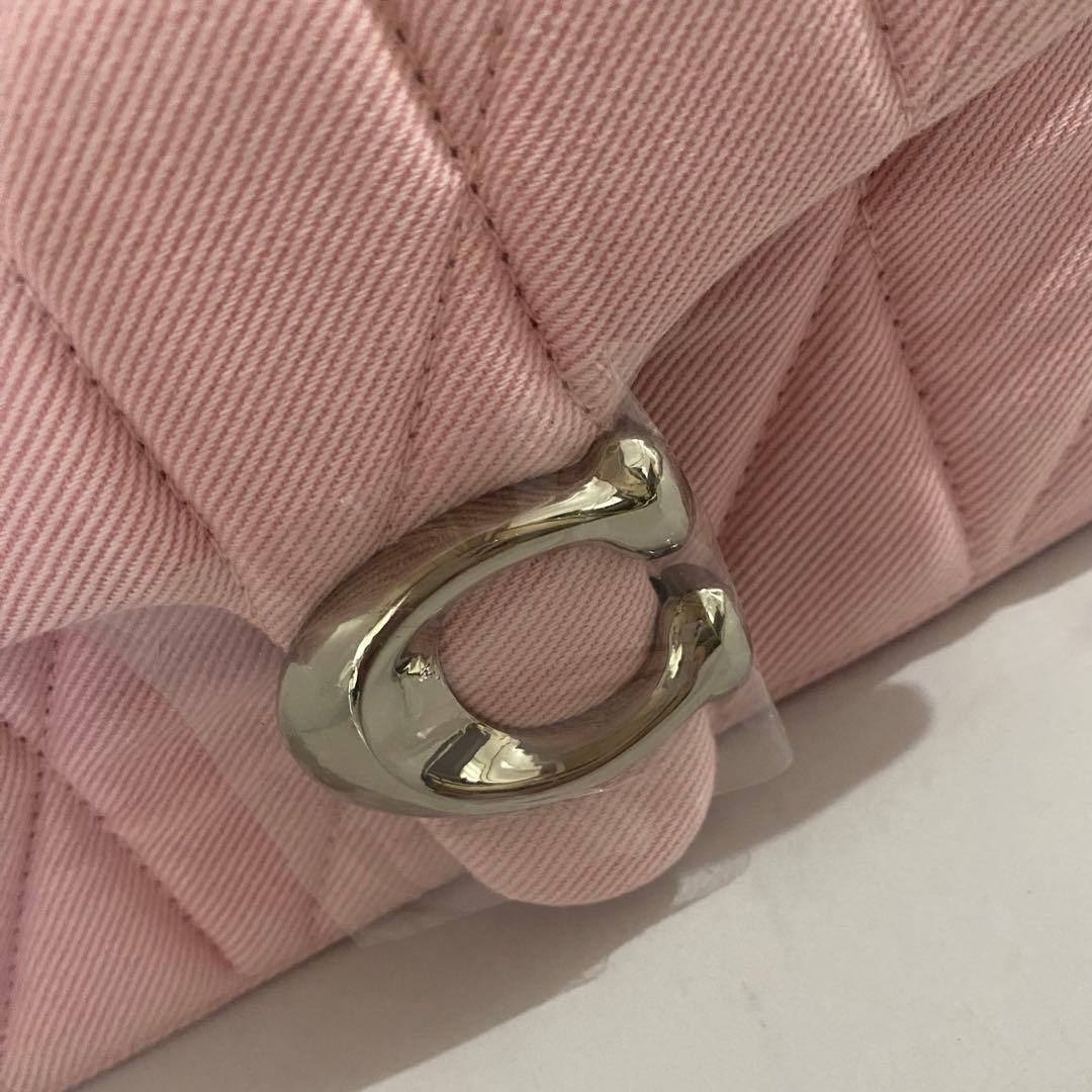 新品 COACH タビー ショルダー バッグ 20・キルティング　CBG33