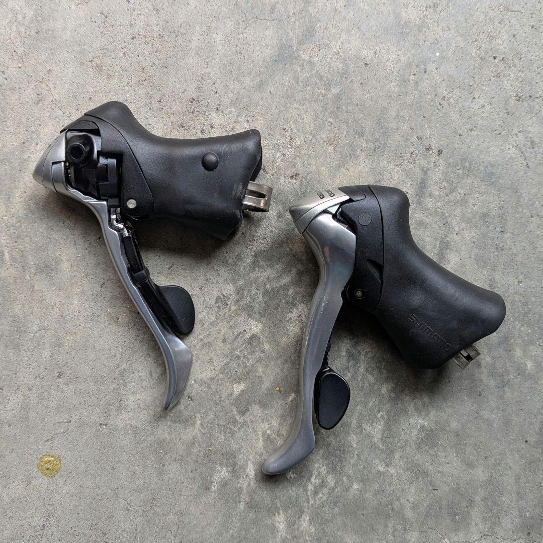ビンテージ レア Shimano ST-R600 STIレバー左右セット 美品