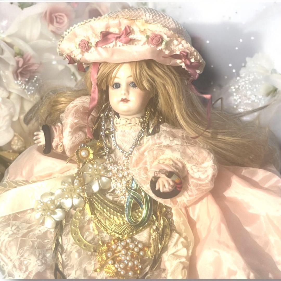 沙羅 アンティーク ビスクドール ゴーチェ ヘッド✕現代ビスクボディ再構成