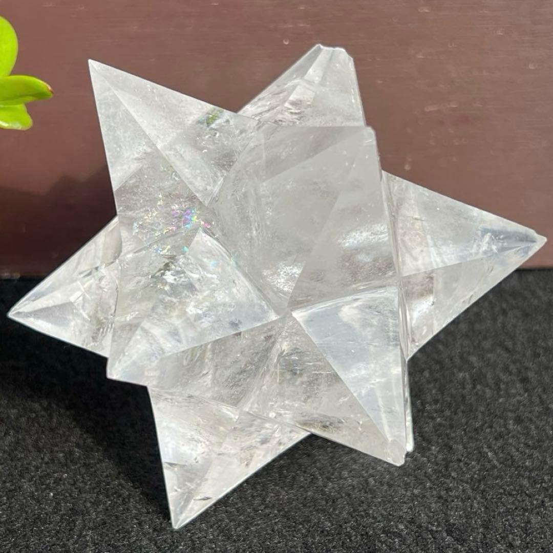 ※訳あり品 虹入り アステロイド 水晶 天然石 パワーストーン