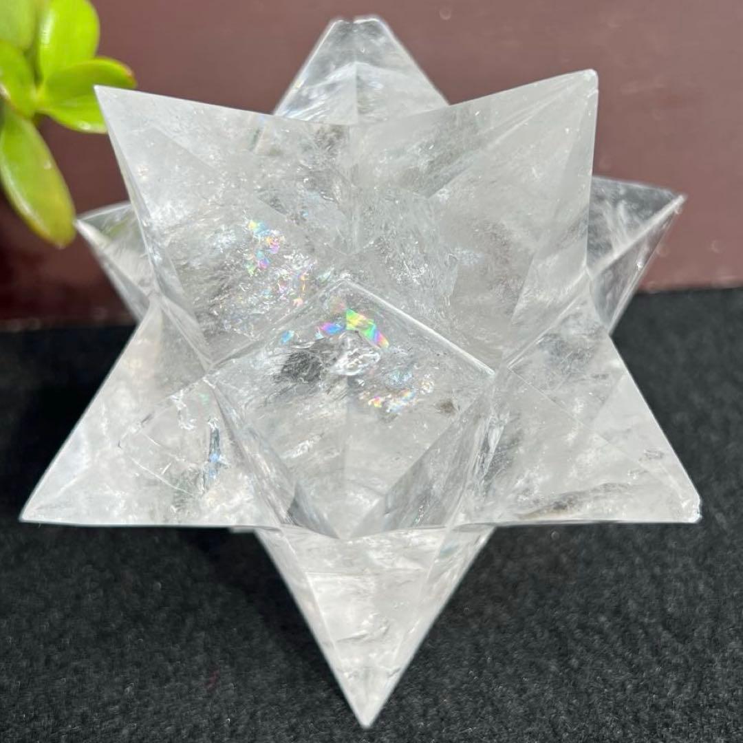 ※訳あり品 虹入り アステロイド 水晶 天然石 パワーストーン